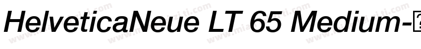 HelveticaNeue LT 65 Medium字体转换